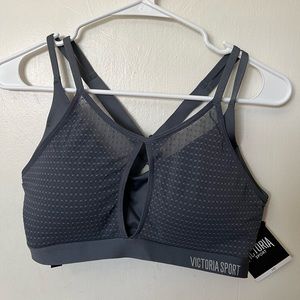 Victoria’s Secret Gray Lace Sport Bra 34D
